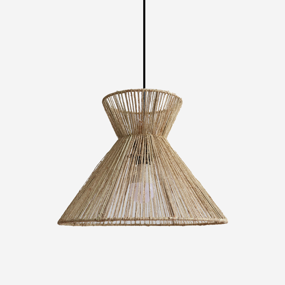 Handcrafted Paper Rope Pendant Light  for Cozy Living Spaces