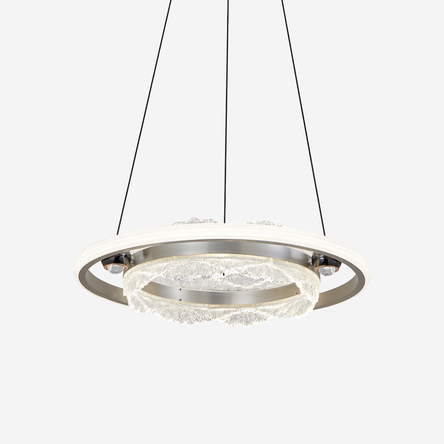 Modern Luxe Aluminum Pendant Light with Sleek Acrylic Design