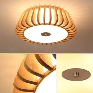 Modern Minimalist Wooden Art Ceiling Light