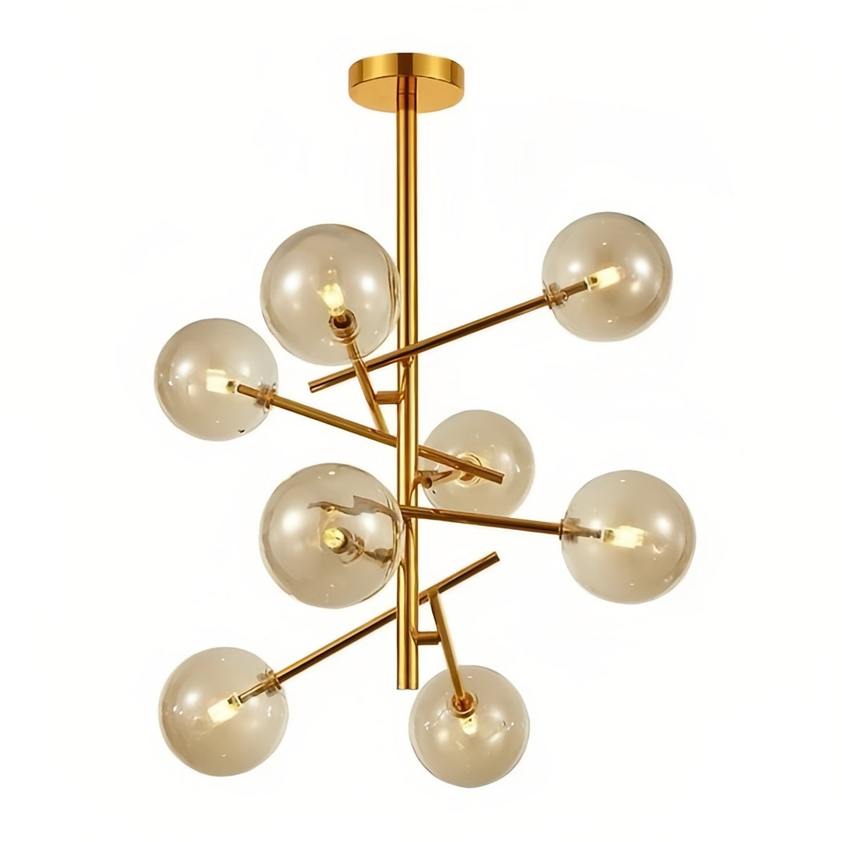 Postmodern Luxury Creative Glass Sphere Chandelier Light