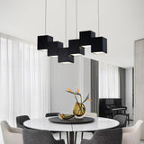 Lightsin Linear Cubes Kitchen Island Pendant Light