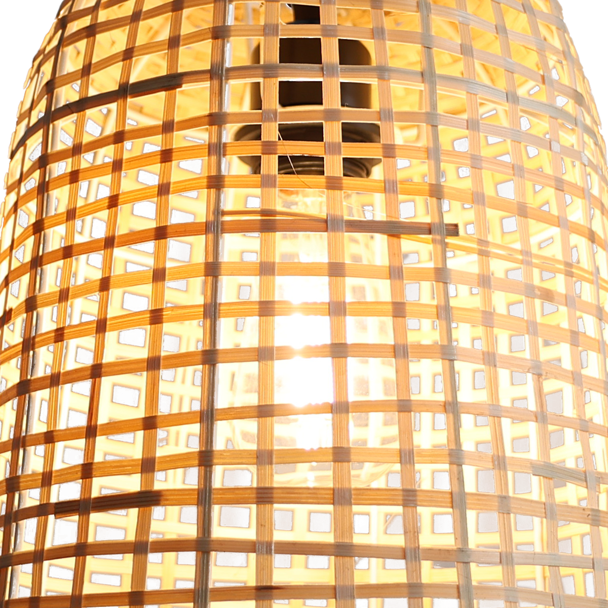 Eco-Friendly Natural Woven Bamboo Pendant Light for Cozy Ambiance