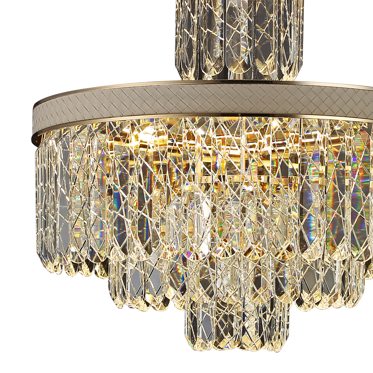 Golden Crystal Radiance Dimmable Pendant Light