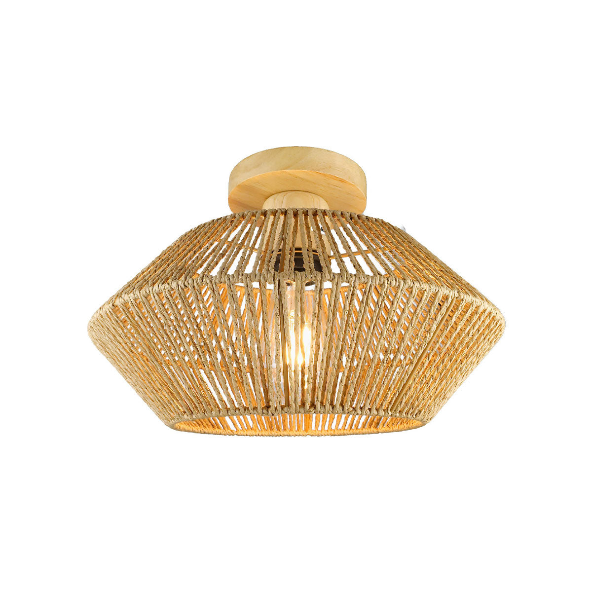 Vintage Hemp Rope Ceiling Light for Hallways and Corridors