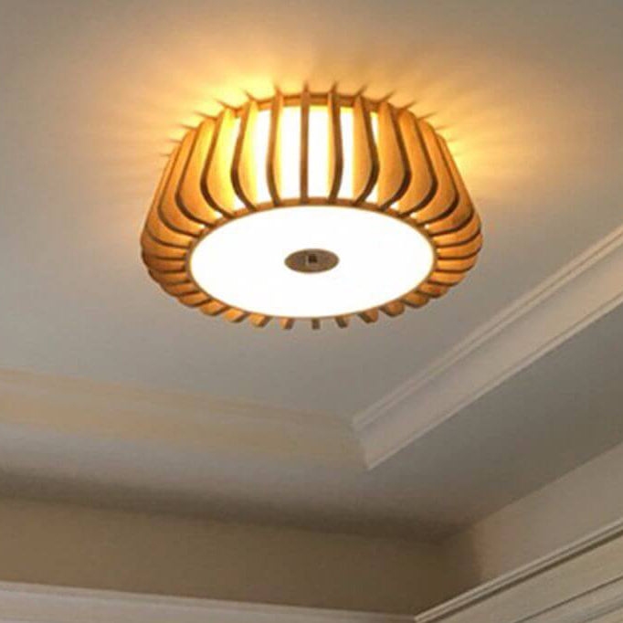 Modern Minimalist Wooden Art Ceiling Light