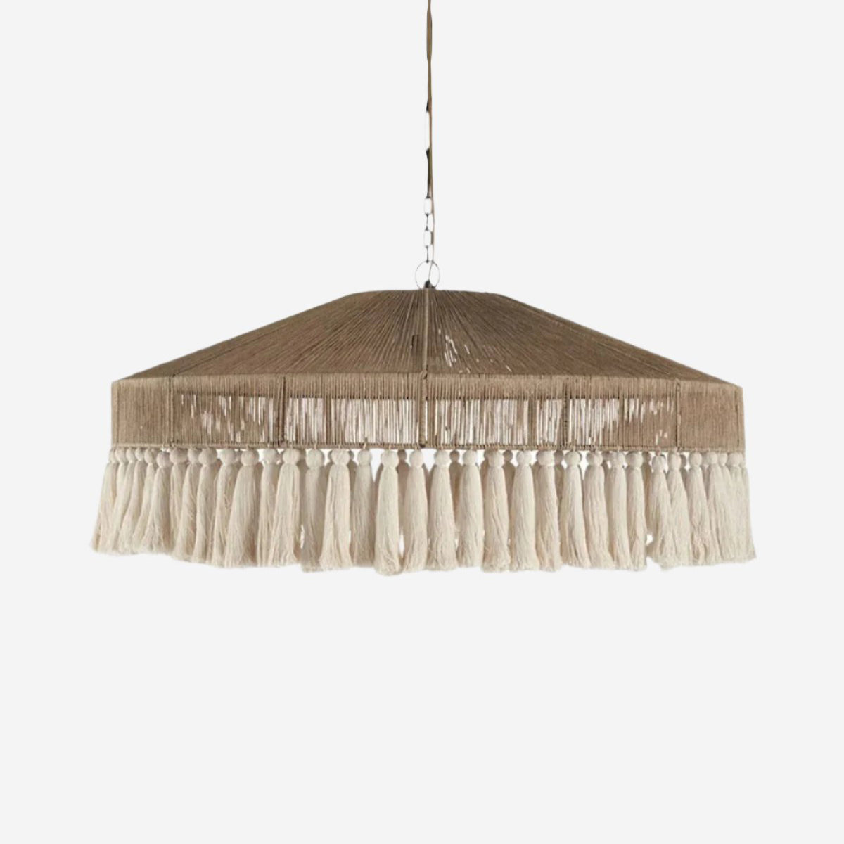 Bohemian Style Handcrafted Woven Hemp Rope Hanging Pendant Lights