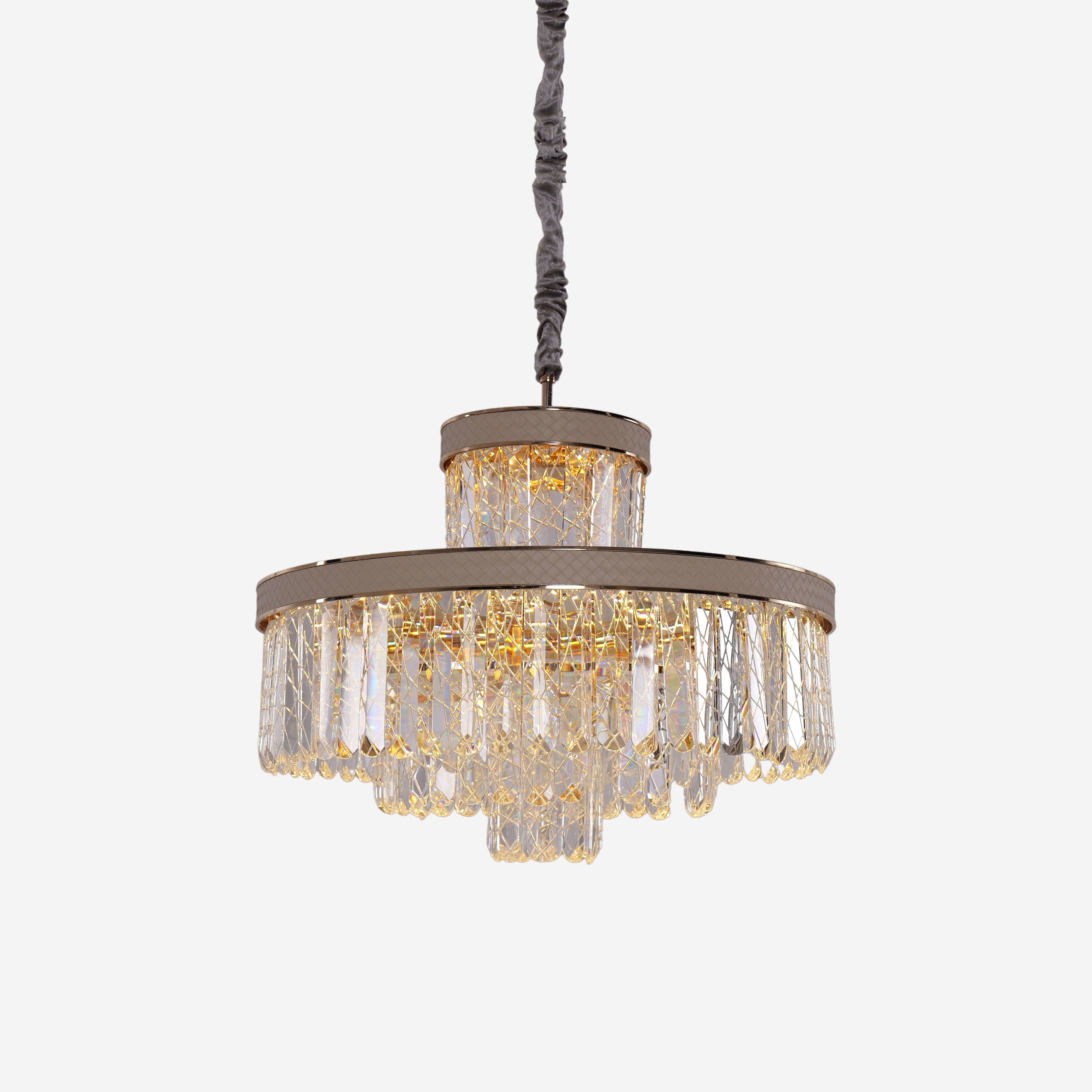 Golden Crystal Radiance Dimmable Pendant Light