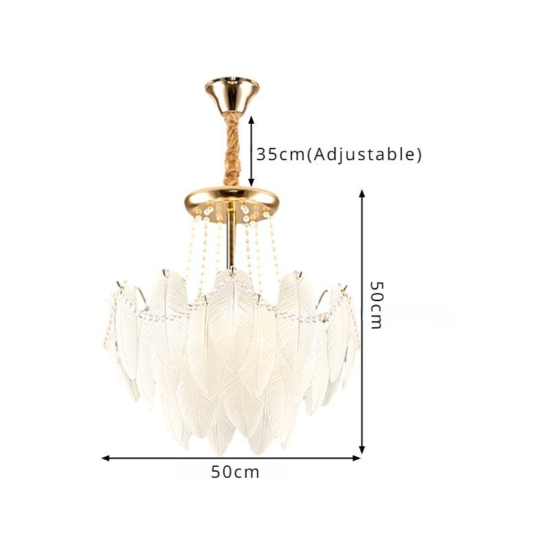 French Modern Minimalist Luxury Feather Pendant Light