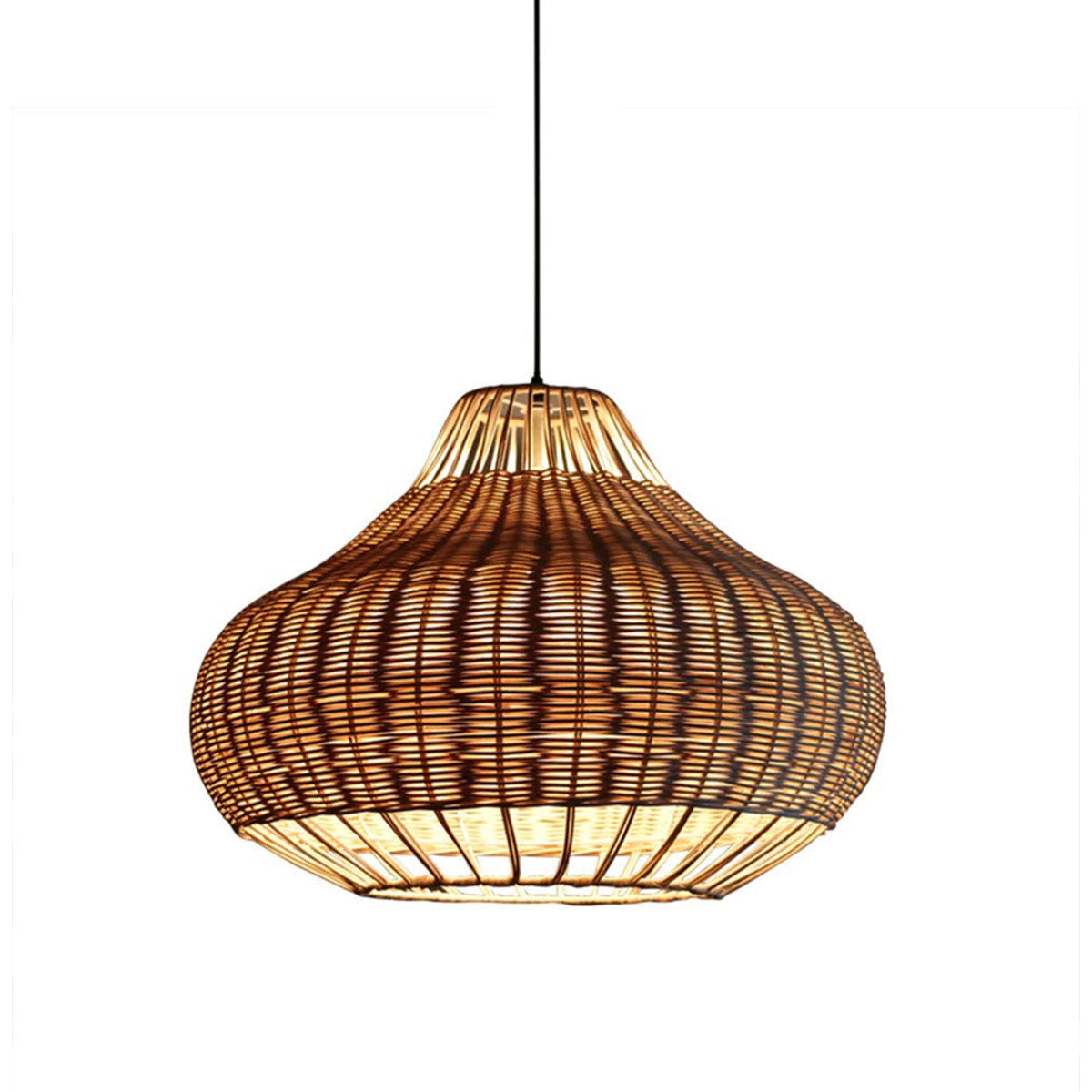 Handcrafted Woven Rattan Garden Furniture Creative Pendant Light