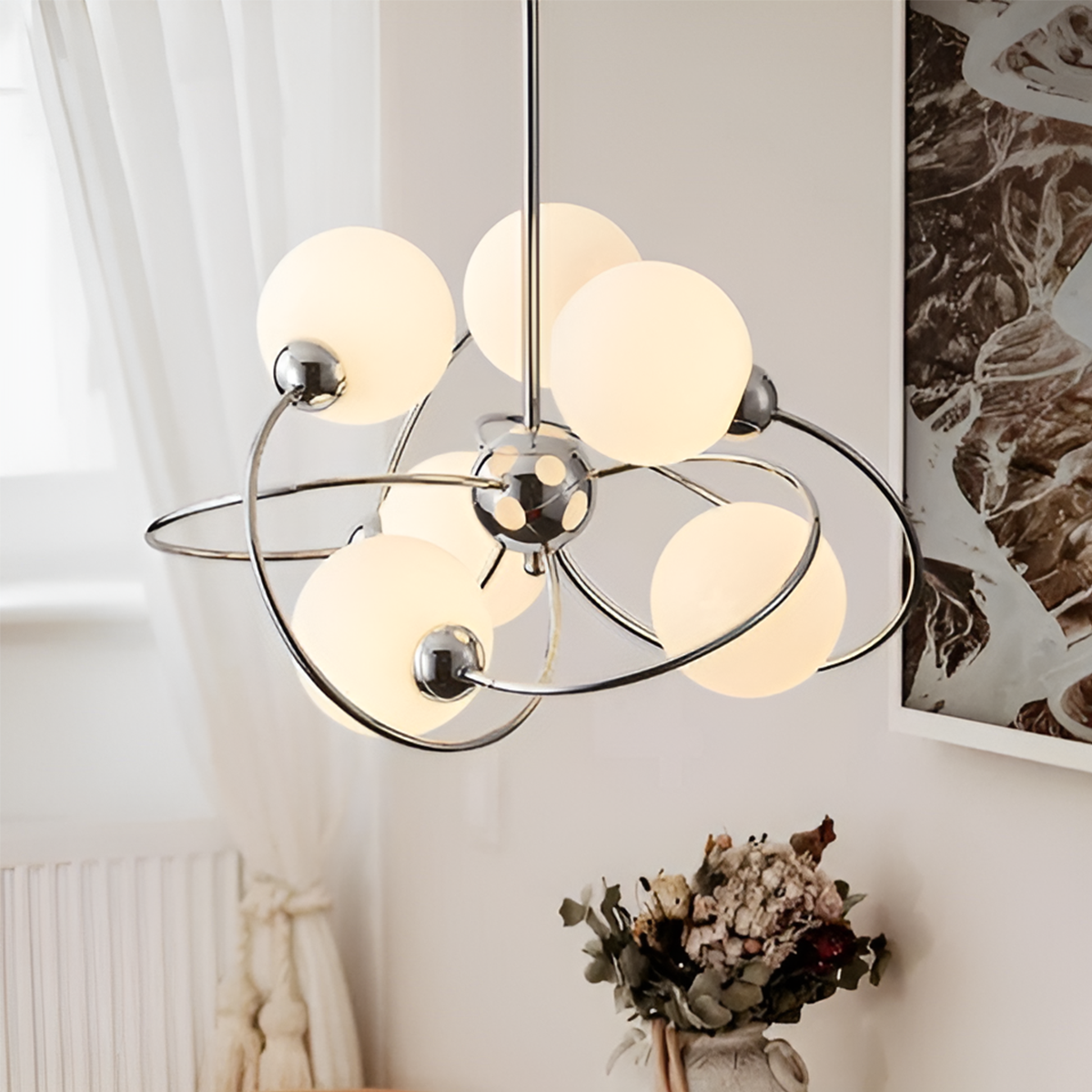 Modern Simple Multi-Head Glass Pendant Light