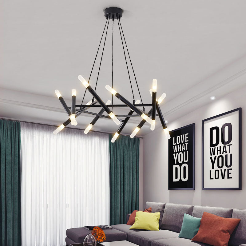 LED Modern Geometric Chandelier Creative Illumination for Contemporary Spaces