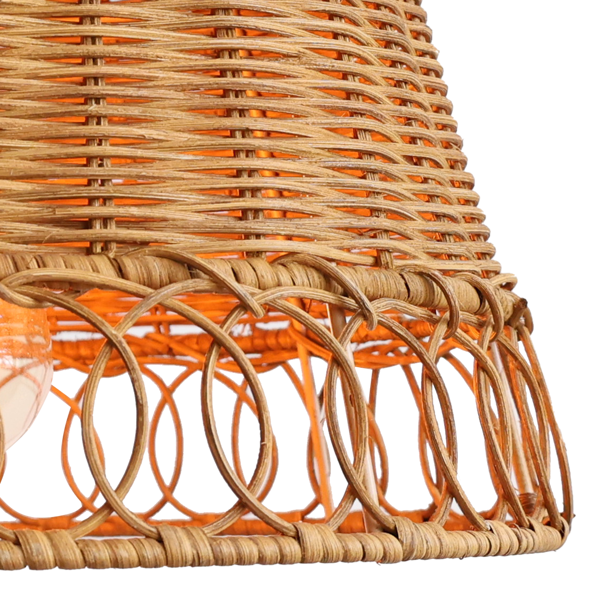 Handwoven Rattan Pendant Light for Cozy Living Spaces