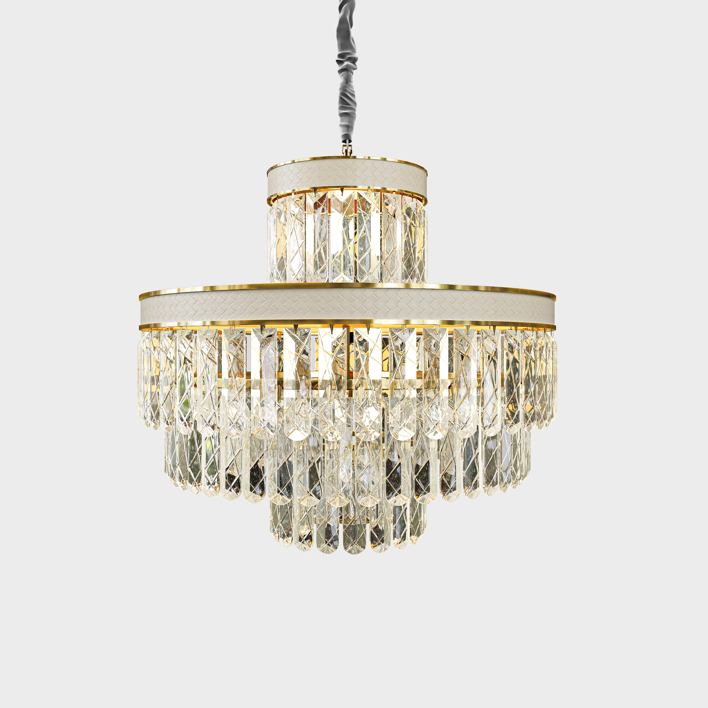 Golden Crystal Radiance Dimmable Pendant Light