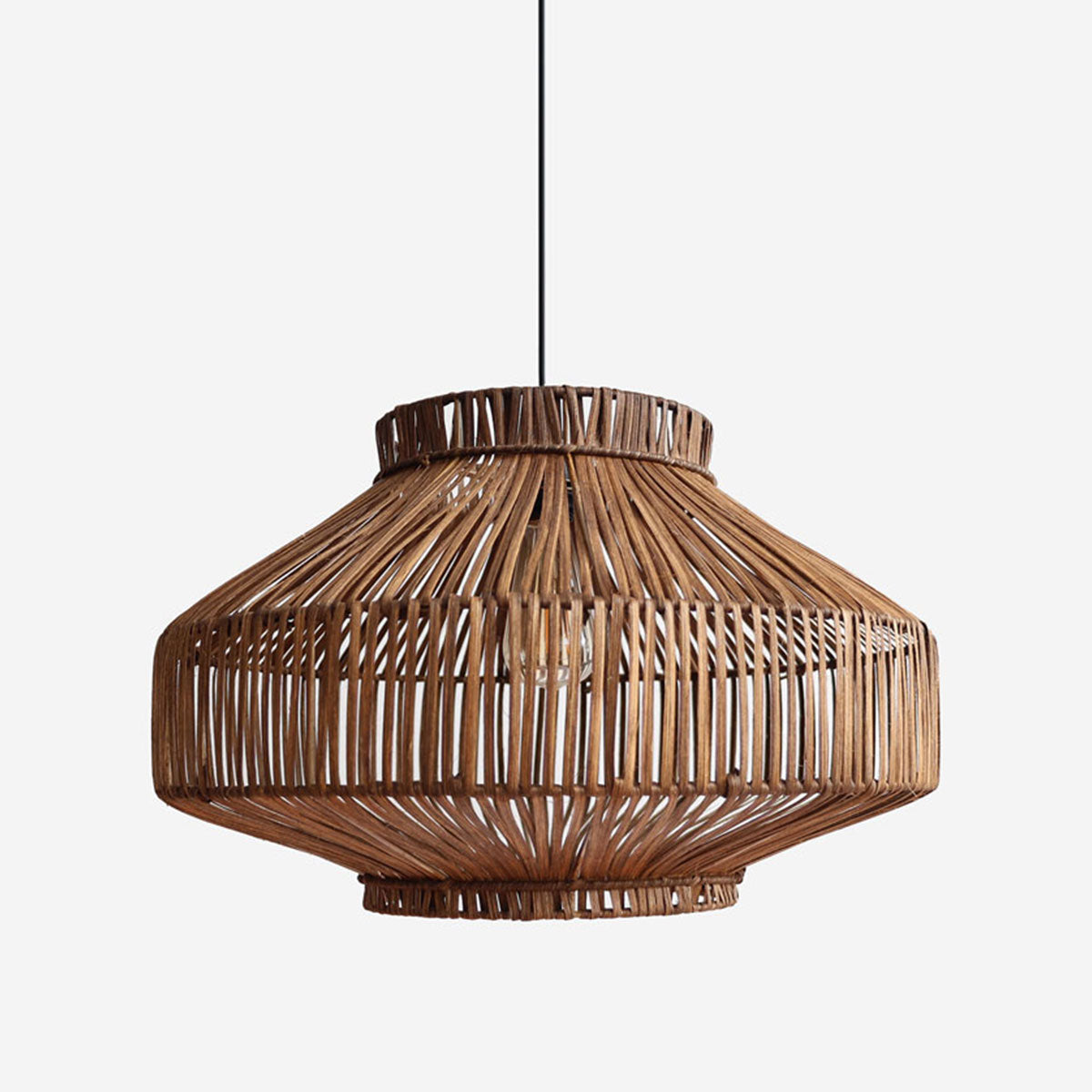 Natural Woven Rattan Pendant Light for Modern Boho Interiors