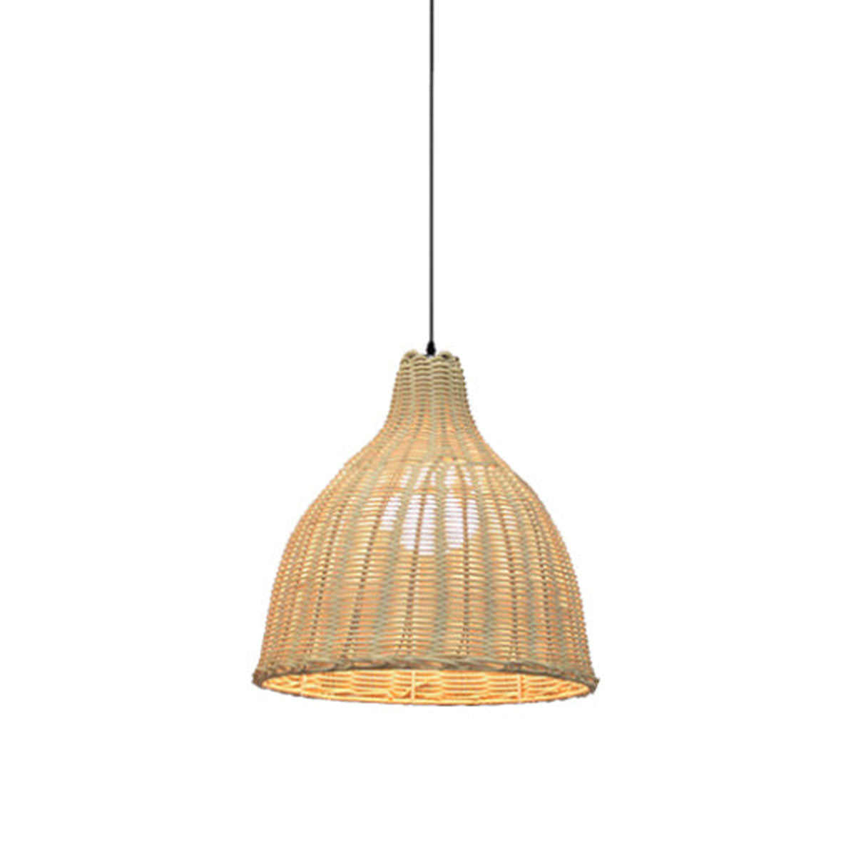 Rustic Elegance Handcrafted Rattan Pendant Light Home Decor