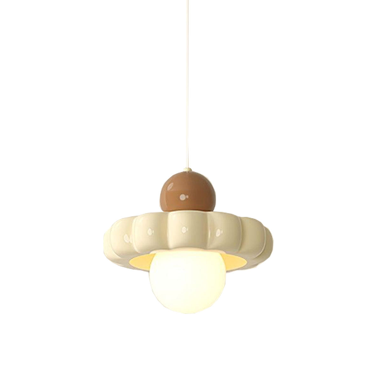 Modern Minimalist Cream Flower Pendant Light