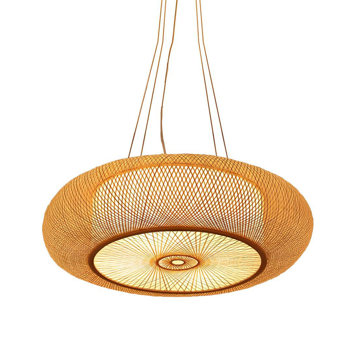 Traditional Handcrafted Bamboo Woven Hanging Pendant Lights