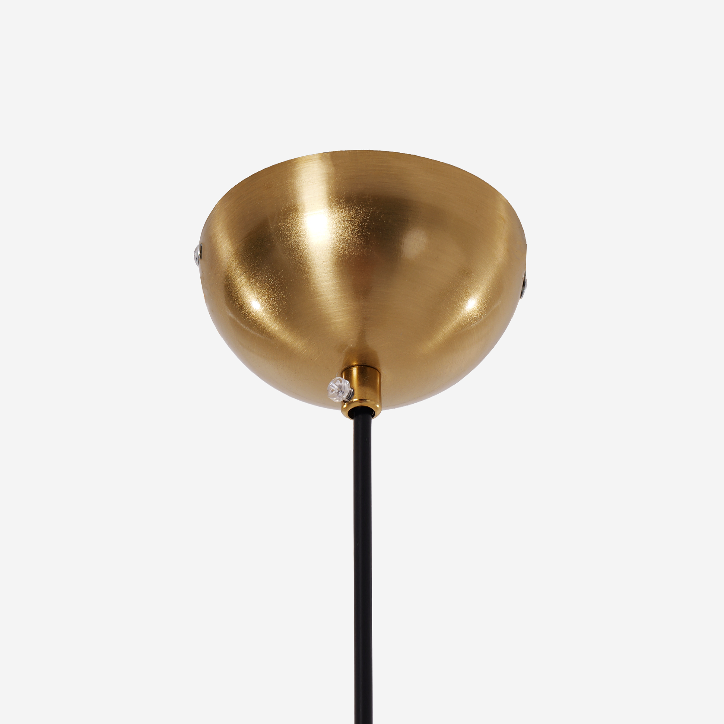 yellow fabric pendant light with shade and canopy details