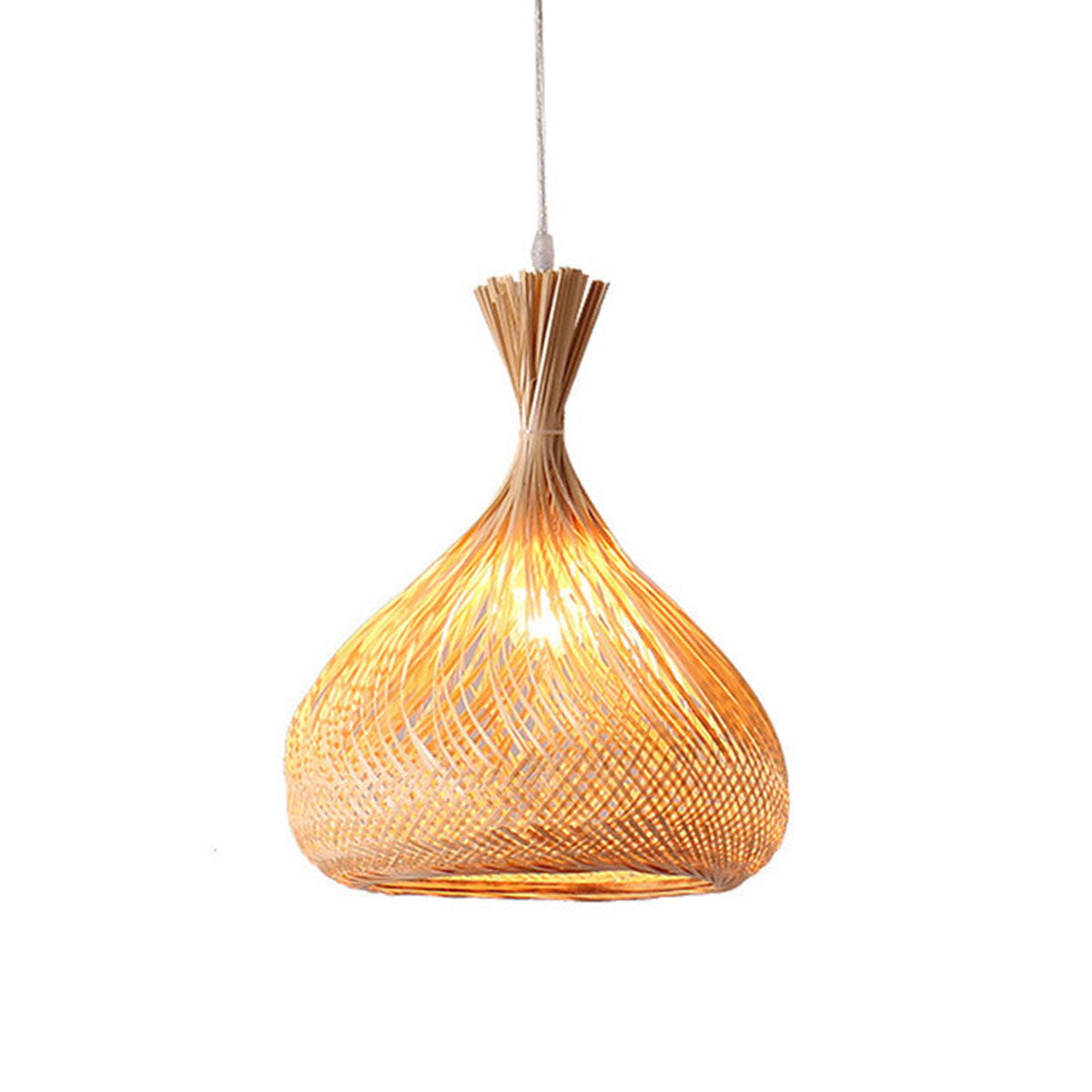 Handcrafted Bamboo Pendant Light Unique Minimalist Design for Modern Spaces