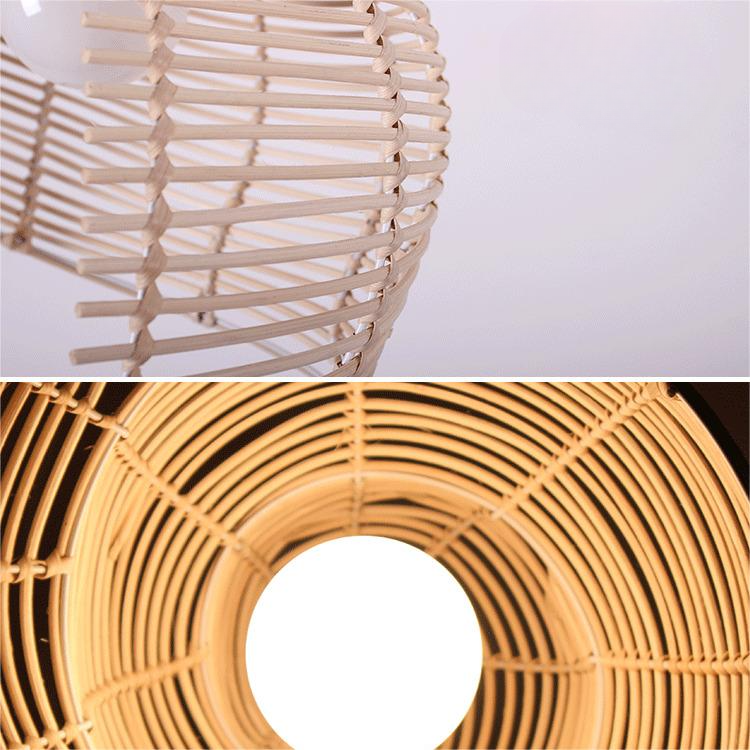 Creative Rattan Conch Pendant Light for Home Lighting Decor