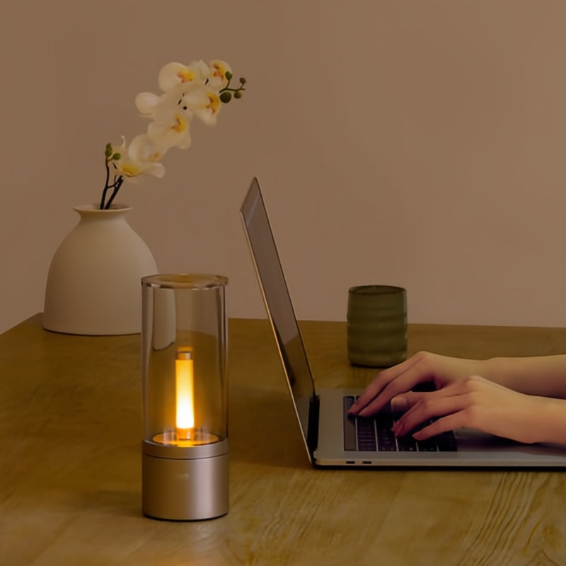 Portable Rechargeable LED Candlelight Atmosphere Lamp Table Lamp