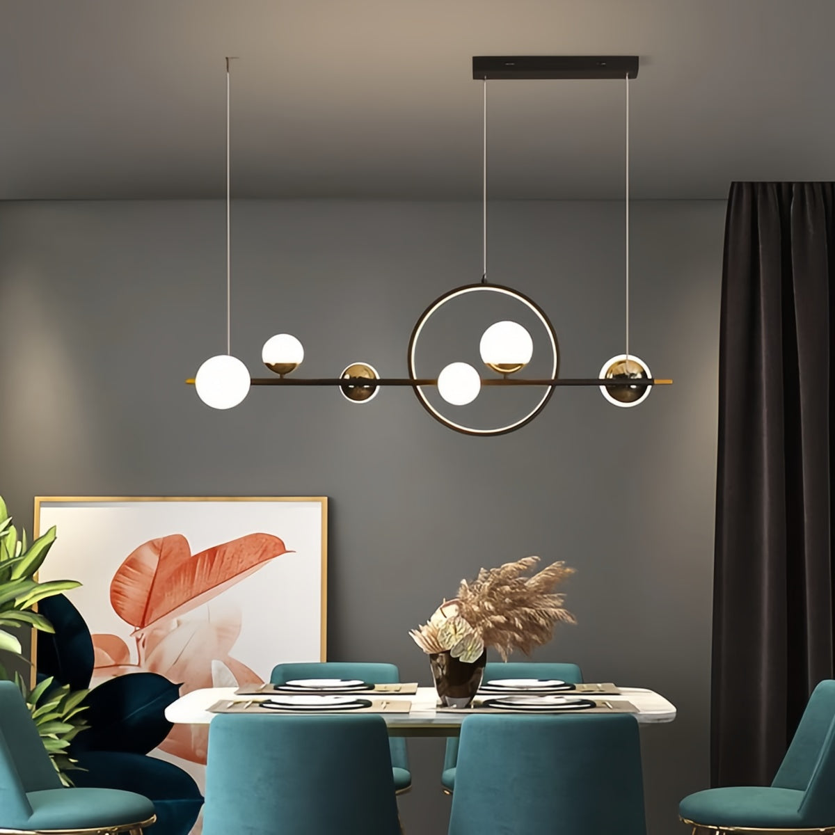 Nordic Restaurant Pendant Light Modern Minimalist Dining Area Creative Lighting Fixture