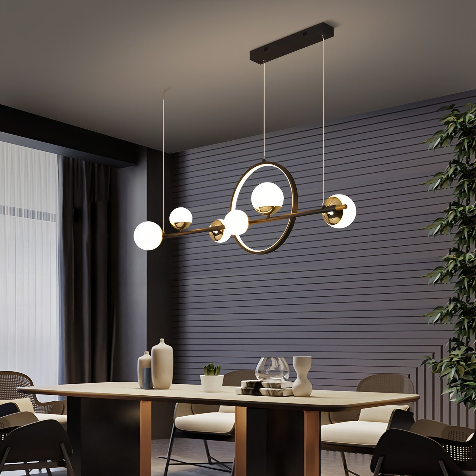 Nordic Restaurant Pendant Light Modern Minimalist Dining Area Creative Lighting Fixture