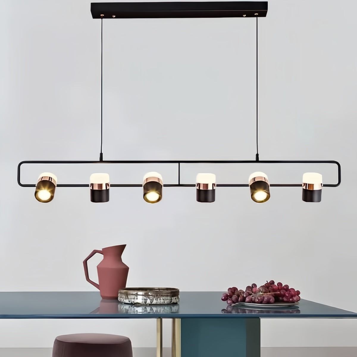 Nordic Modern Dining Area Black Pendant Light Kitchen Island Lighting Fixtures