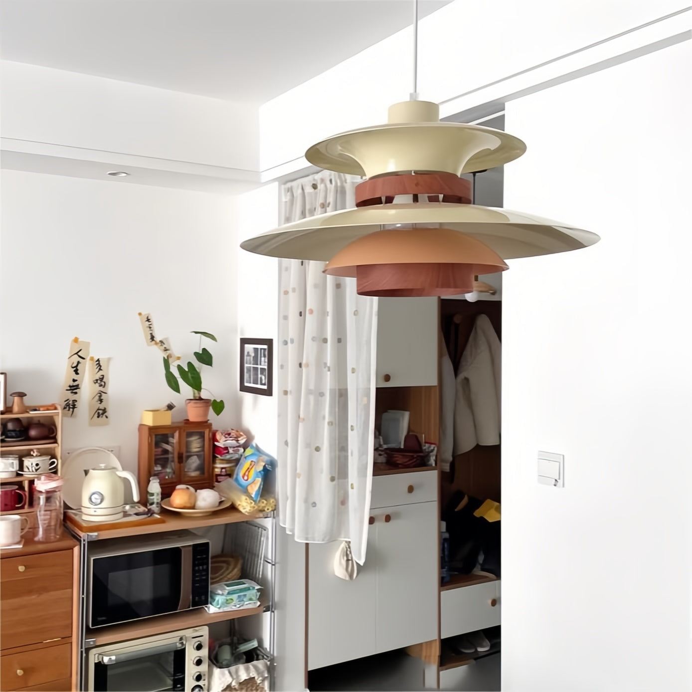 Designer Vintage Metal UFO Shape Dining Pendant Light