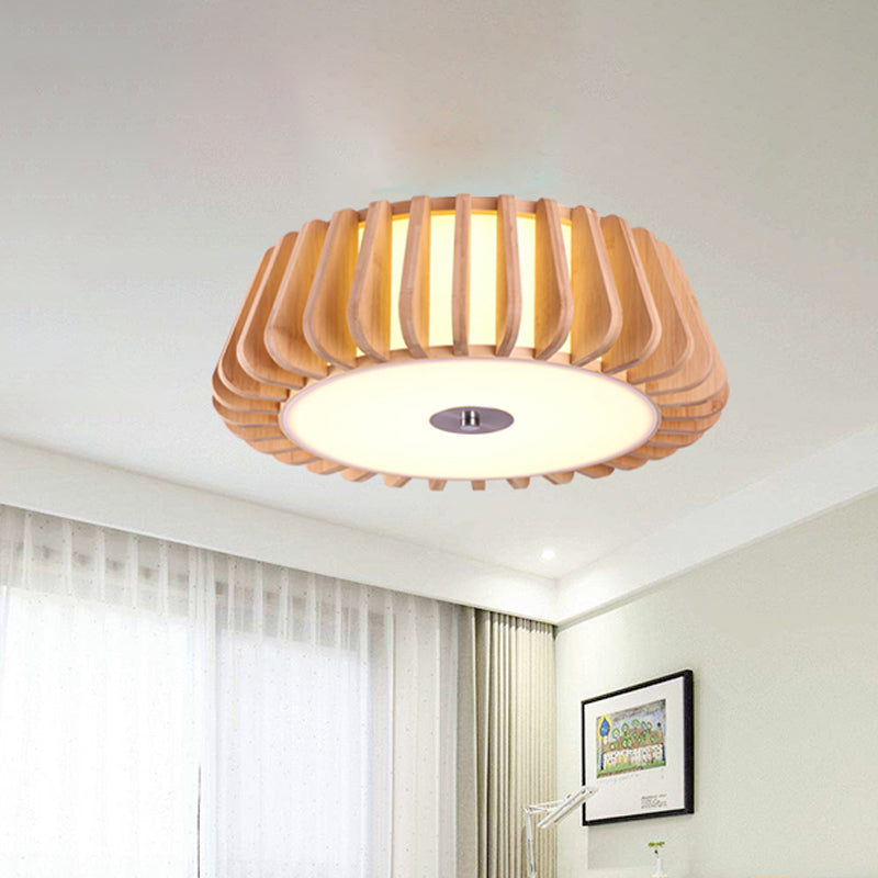 Modern Minimalist Wooden Art Ceiling Light