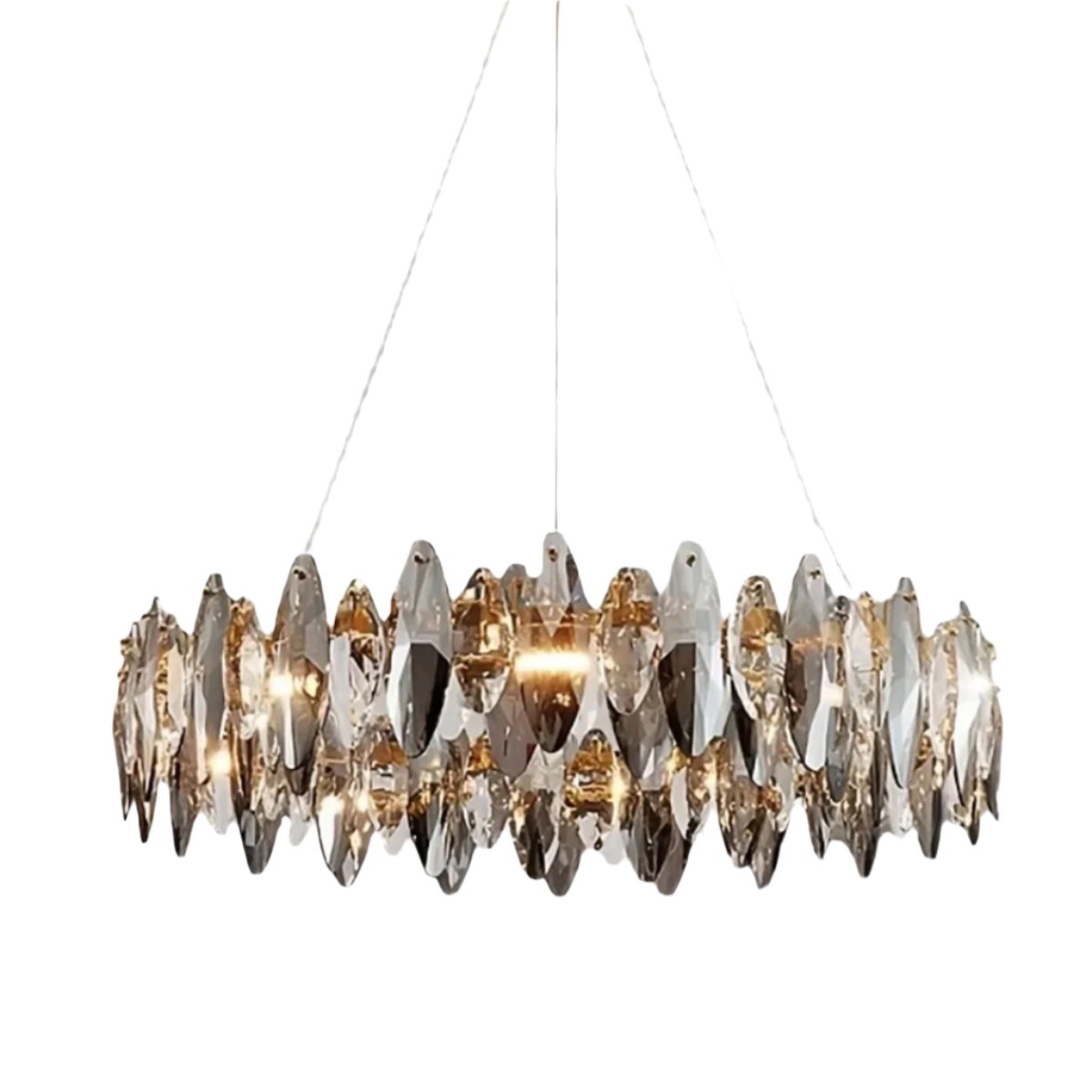 Scandinavian Luxe Crystal Pendant Light Modern LED Light Fixture