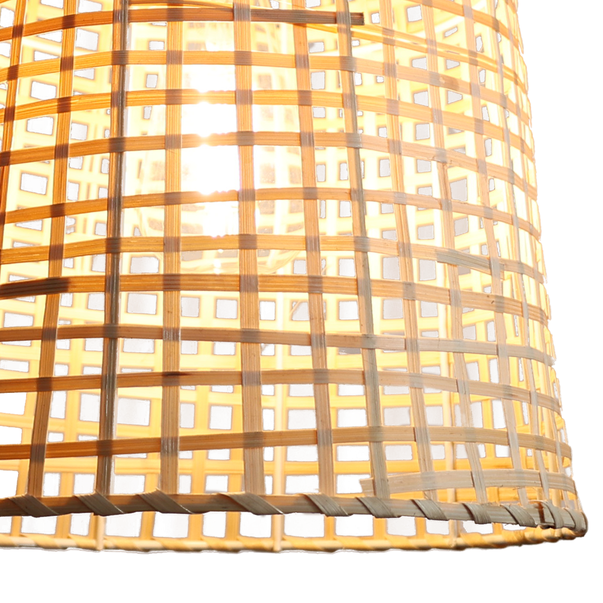 Eco-Friendly Natural Woven Bamboo Pendant Light for Cozy Ambiance