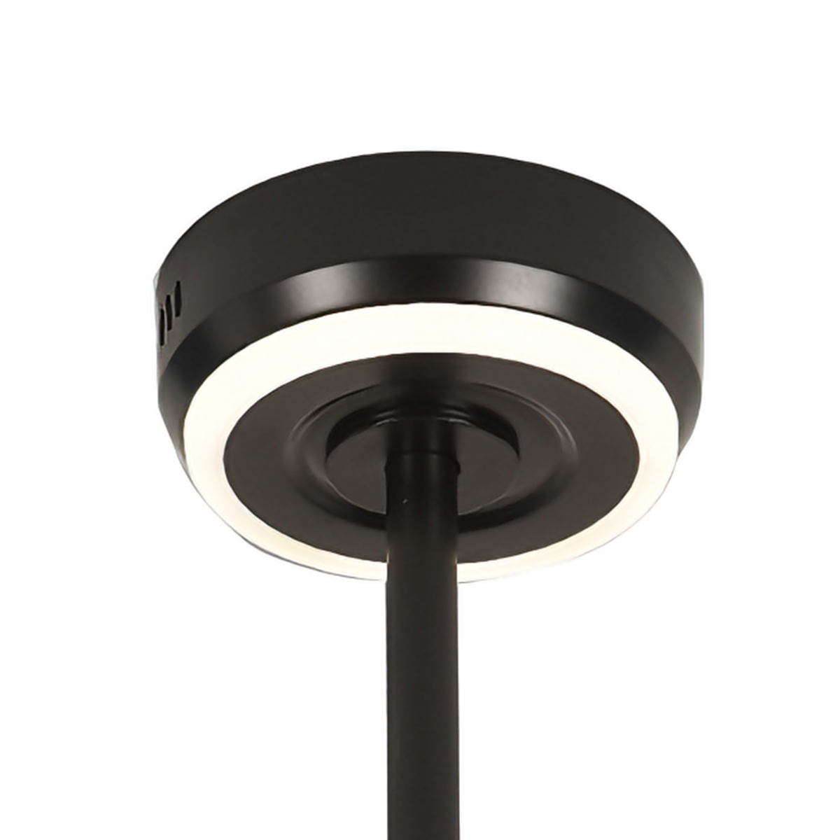 Contemporary Black Aluminum Ceiling Fan Light for Living Rooms