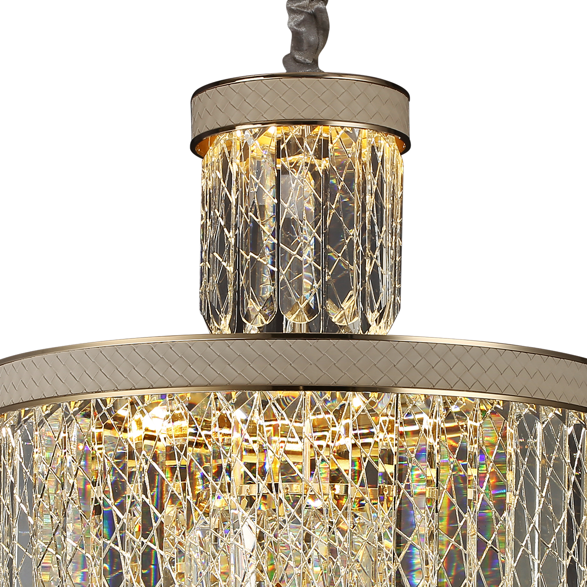 Golden Crystal Radiance Dimmable Pendant Light