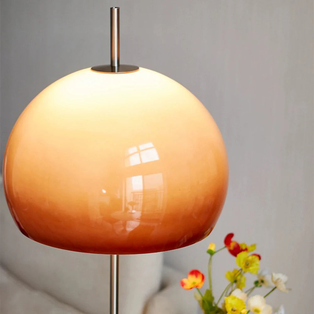 Vintage Mushroom Shape Glass Floor Lamps