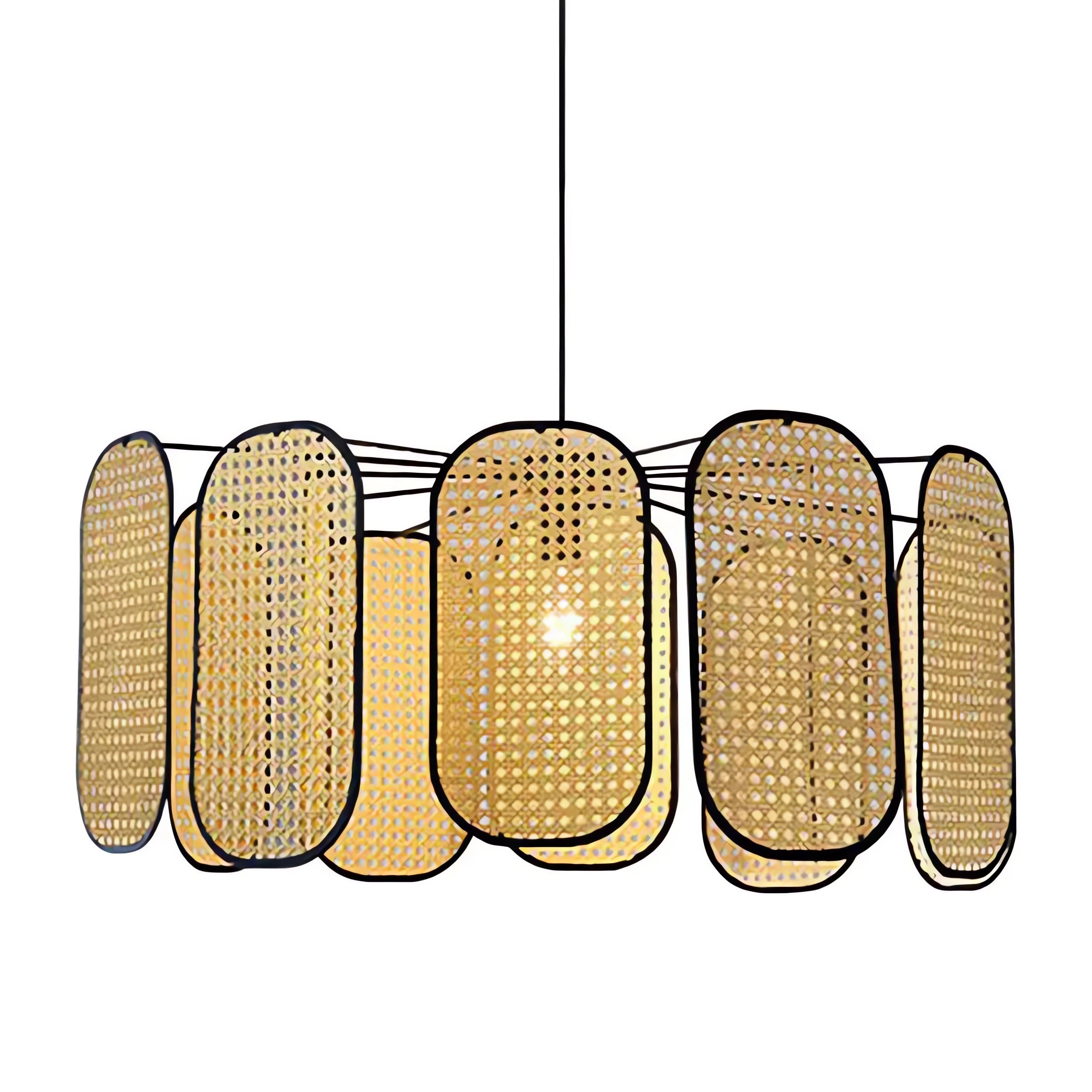 Vintage Natural Elegant Rattan Pendant Light