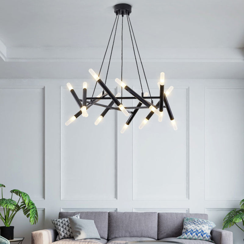 LED Modern Geometric Chandelier Creative Illumination for Contemporary Spaces