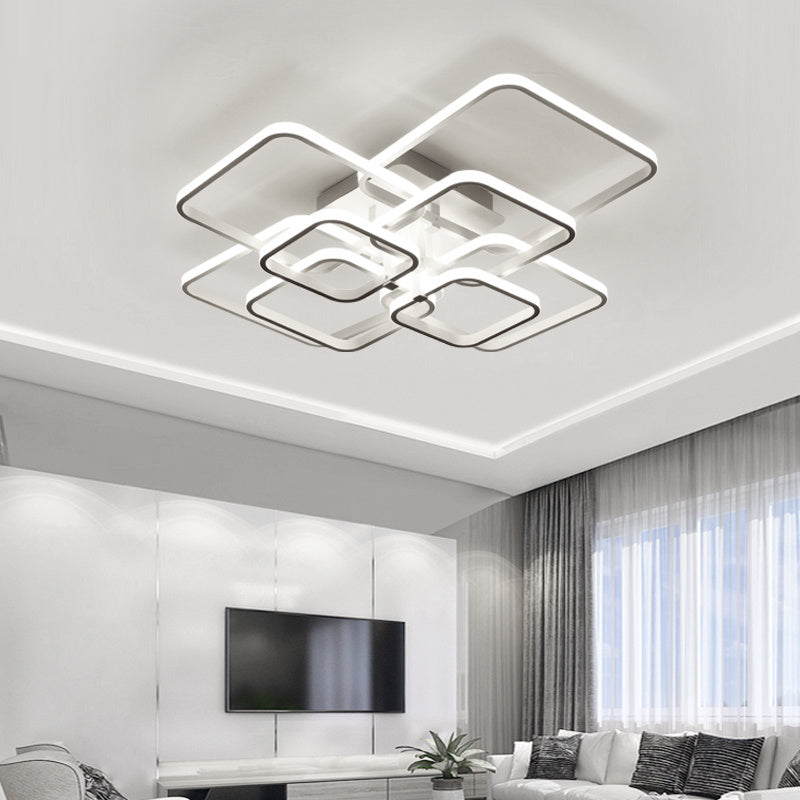 152w Square LED Ceiling Light Lamp Chandelier Lights Living Bedroom