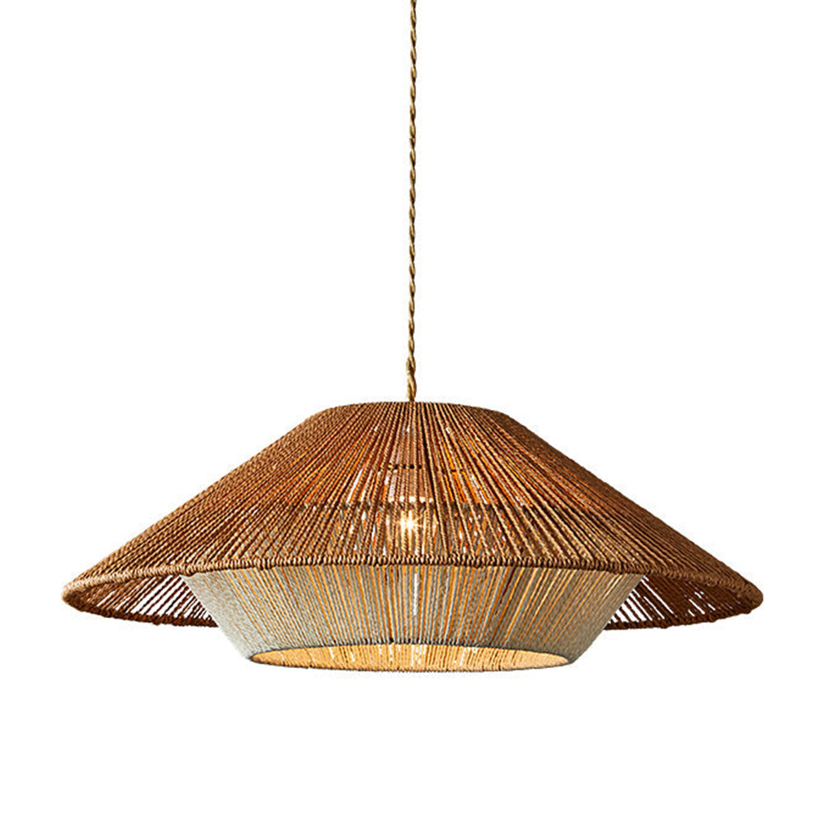 Bohemian Style Creative Woven Natural Hemp Rope Pendant Light