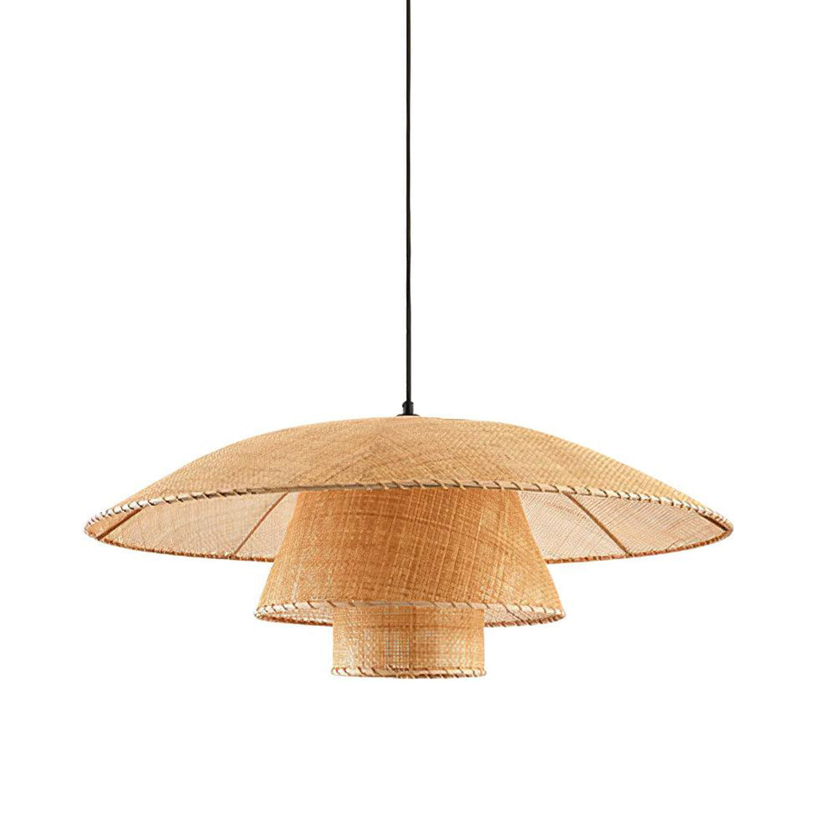 Exquisite Natural Rattan LED Pendant Light Fixture in Multiple Sizes