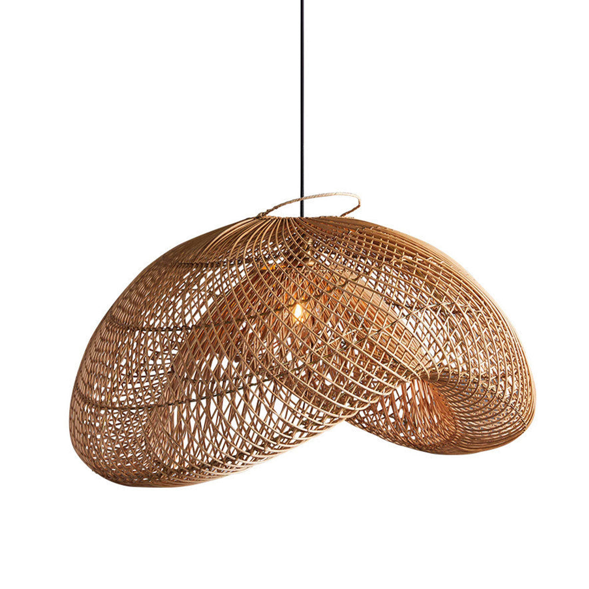 Elegant Handcrafted Rattan Pendant Light LED Light Fixture