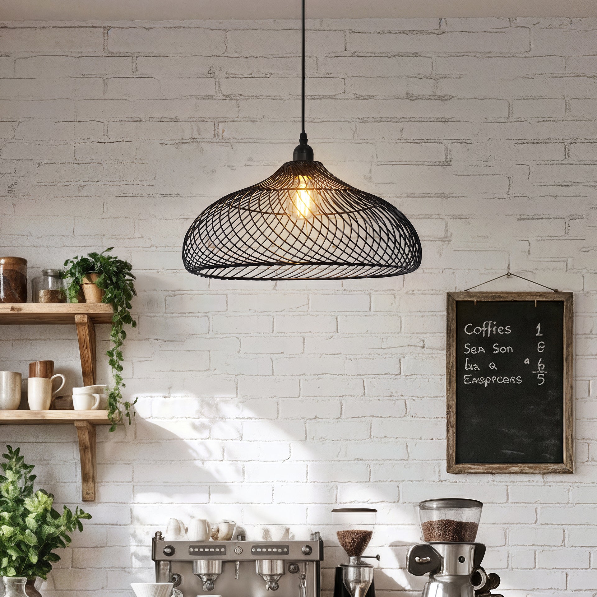 Glyph Industrial Iron Pendant Light Kitchen & Living Room