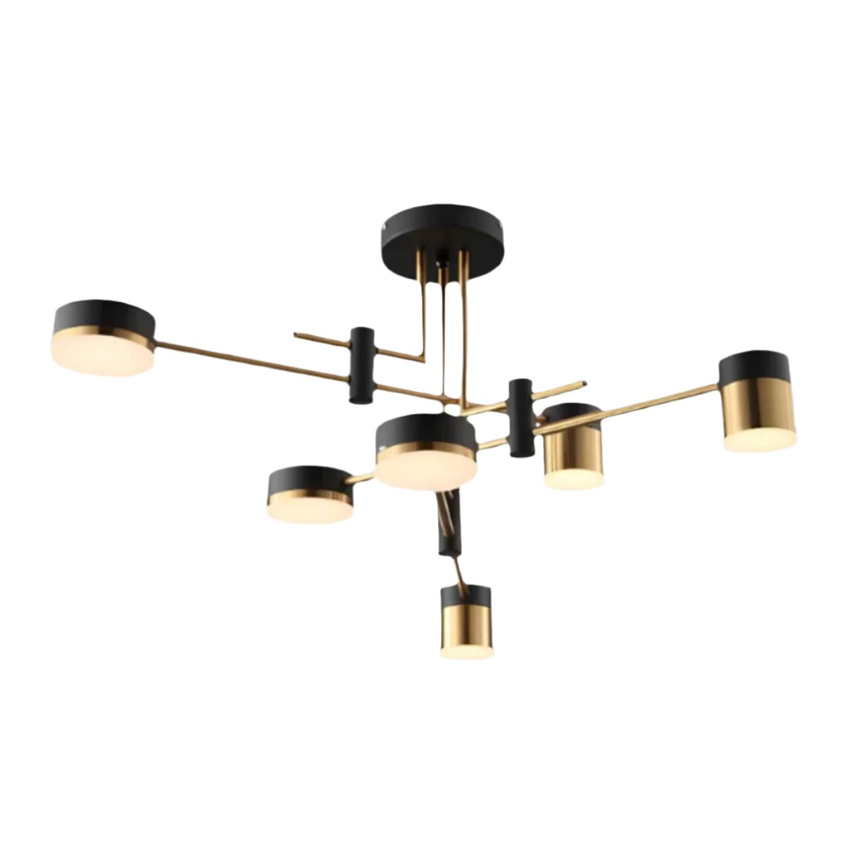 Metal Black And Gold Ceiling Light with LED Bulbs