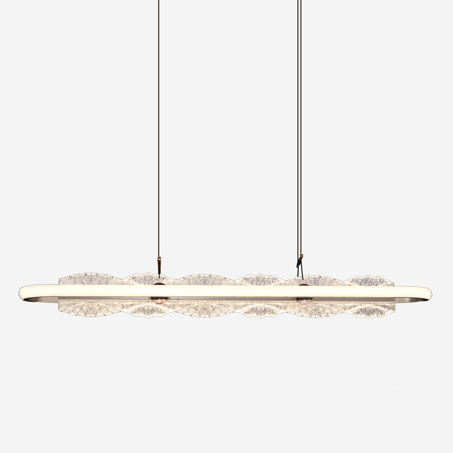 Sleek Aluminum and Acrylic Pendant Light for Dinning Area