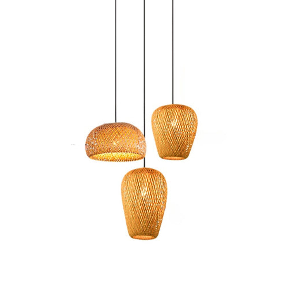 Handcrafted Bamboo Pendant Light Series