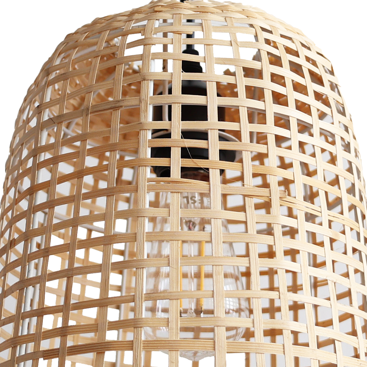 Eco-Friendly Natural Woven Bamboo Pendant Light for Cozy Ambiance