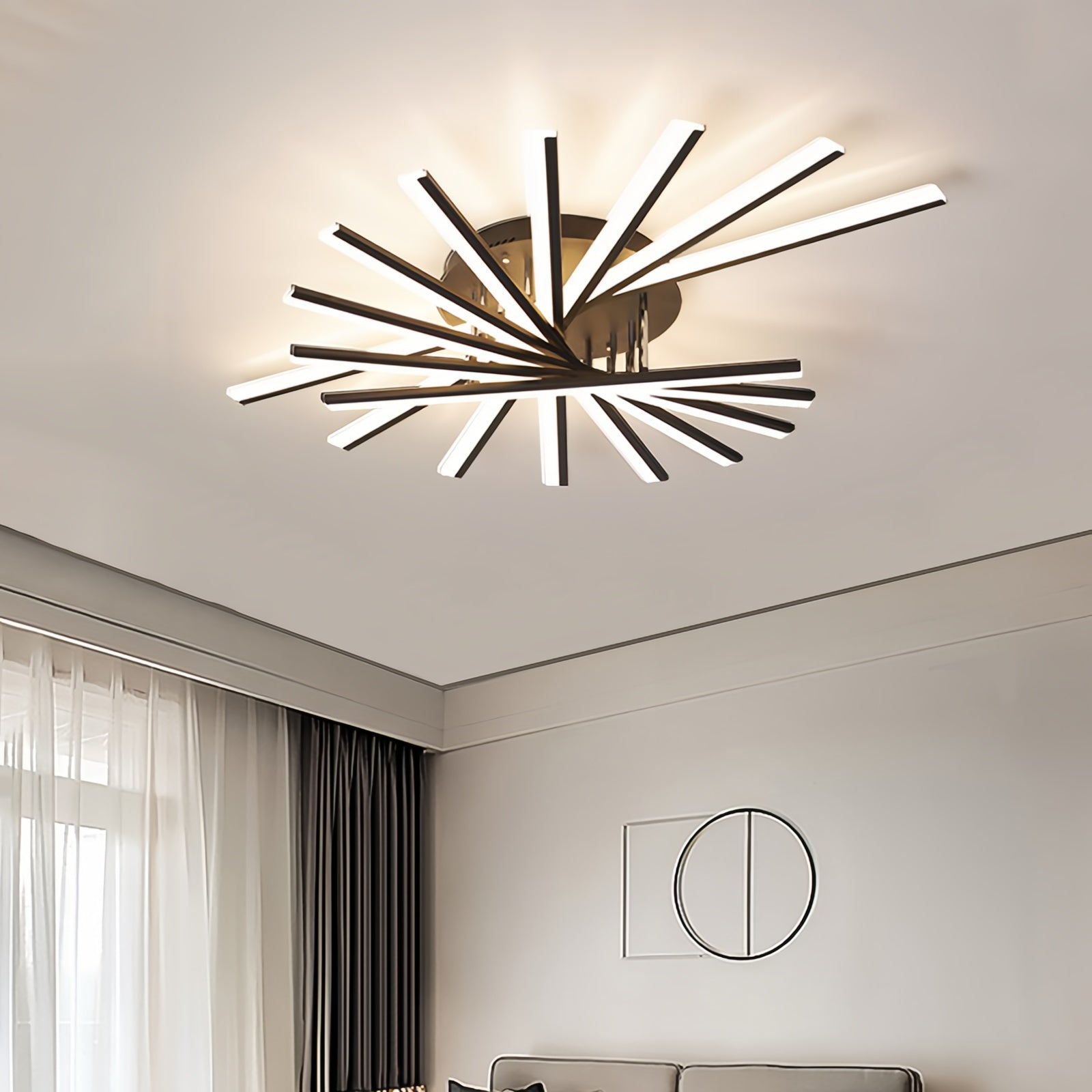 Modern Minimalist Artistic Linear Creative Ceiling Light