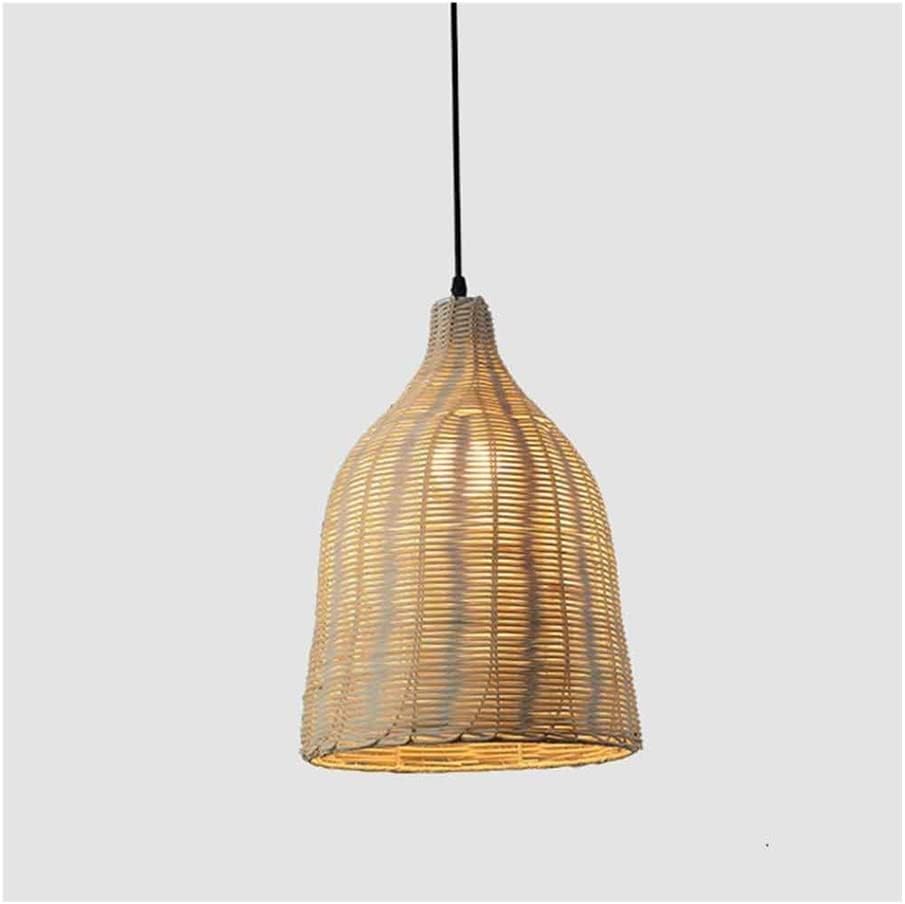 Rustic Elegance Handcrafted Rattan Pendant Light Home Decor