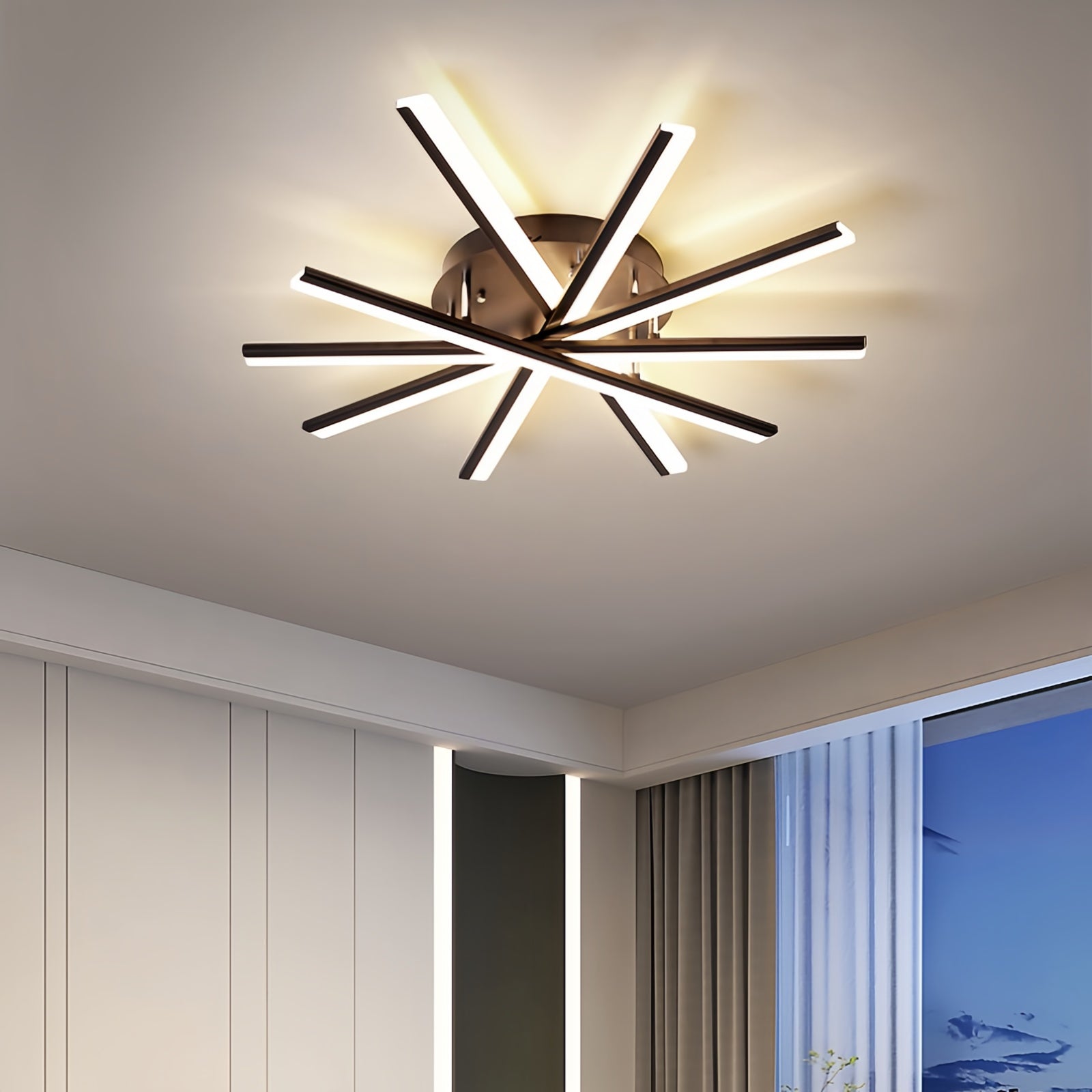 Modern Minimalist Artistic Linear Creative Ceiling Light