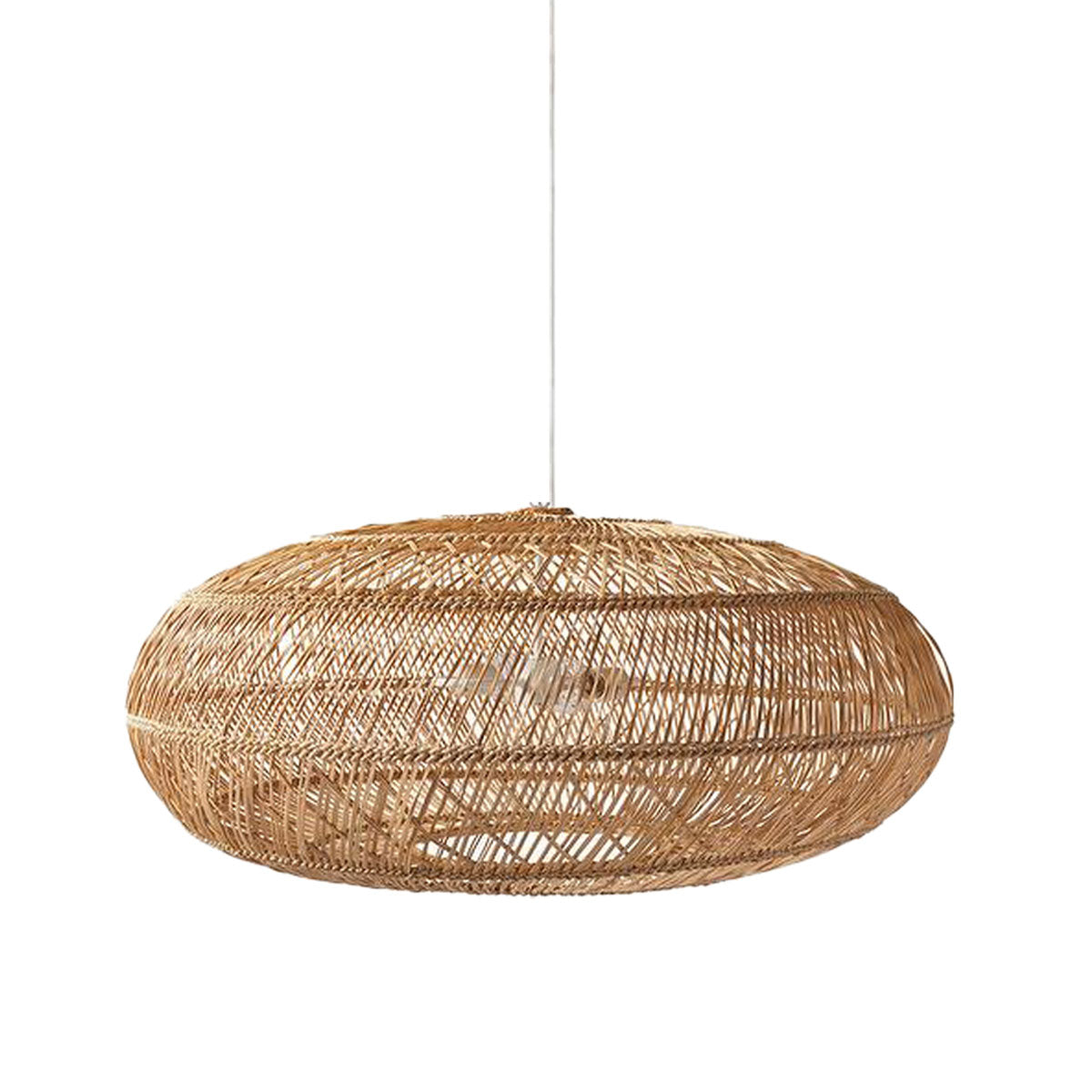 Rustic Elegance Rattan Hanging Pendant Light